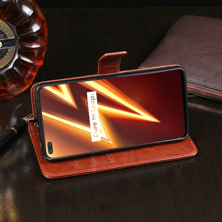 idewei Crazy Horse Texture Horizontal Flip Leather Case with Holder & Card Slots & Wallet, For OPPO Realme 6 Pro, For Vivo IQOO 3, For Xiaomi Black Shark 3
