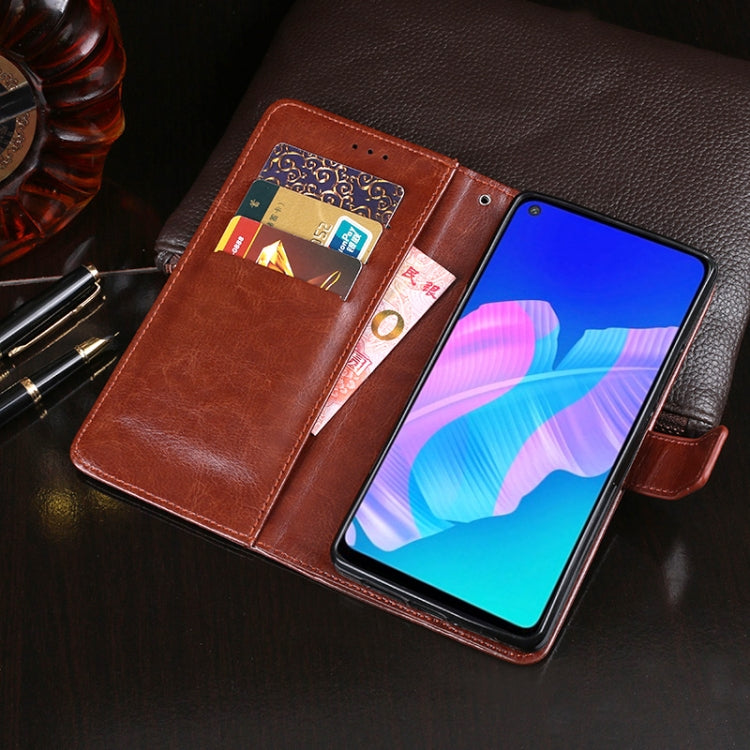idewei Crazy Horse Texture Horizontal Flip Leather Case with Holder & Card Slots & Wallet, For Huawei P40 Lite E, For OPPO Realme C3, For Xiaomi Redmi Note 9 Pro