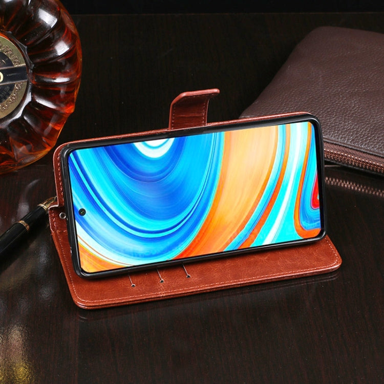 idewei Crazy Horse Texture Horizontal Flip Leather Case with Holder & Card Slots & Wallet, For Xiaomi Redmi Note 9 Pro Max, For Galaxy A11, For Galaxy M31