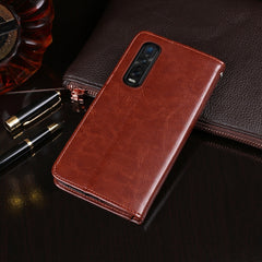 idewei Crazy Horse Texture Horizontal Flip Leather Case with Holder & Card Slots & Wallet, For OPPO Find X2 Pro, For OPPO Realme X50 Pro, For Xiaomi Redmi Note 9S
