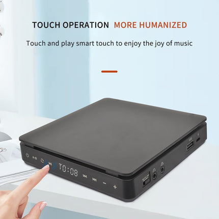 Kecag KC-708 Portable Retro Disc Album CD Player, Disc Album CD Player(Black)