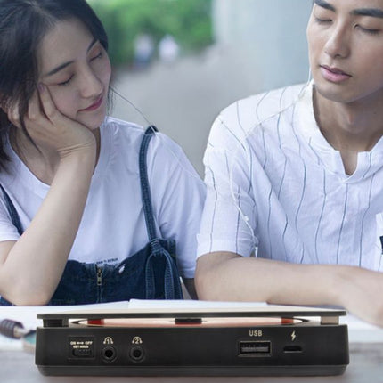 Kecag KC-708 Portable Retro Disc Album CD Player, Disc Album CD Player(Black)