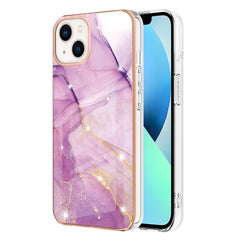 Electroplating Marble Pattern Dual-side IMD TPU Shockproof Phone Case, For iPhone 14, For iPhone 14 Pro, For iPhone 14 Plus, For iPhone 14 Pro Max