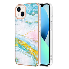 Electroplating Marble Pattern Dual-side IMD TPU Shockproof Phone Case, For iPhone 14, For iPhone 14 Pro, For iPhone 14 Plus, For iPhone 14 Pro Max