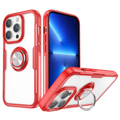 Shockproof Transparent TPU + Acrylic Protective Phone Case with Ring Holder, For iPhone 14 Pro Max, For iPhone 14 Pro, For iPhone 14 Max, For iPhone 14