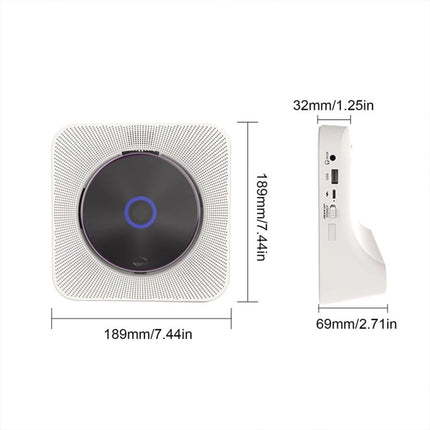 Kecag KC-806 Retro Bluetooth Music Disc Album CD Player, Plug-in Version, Rechargeable Version