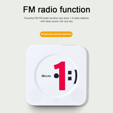 Kecag KC-808 Wall Mounted Bluetooth CD Player, KC-808 White, KC-808 Blue, KC-808 Black, KC-808 Pink