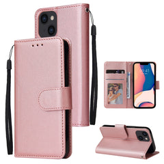 Multifunctional Horizontal Flip Leather Case with Three Card Slot, For iPhone 14, For iPhone 14 Plus, For iPhone 14 Pro, For iPhone 14 Pro Max