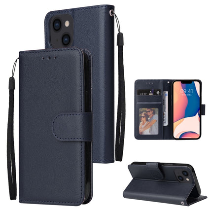 Multifunctional Horizontal Flip Leather Case with Three Card Slot, For iPhone 14, For iPhone 14 Plus, For iPhone 14 Pro