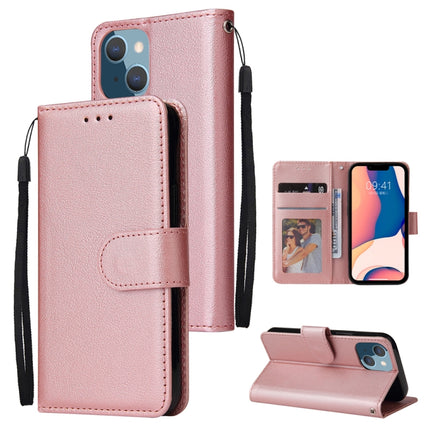Multifunctional Horizontal Flip Leather Case with Three Card Slot, For iPhone 14, For iPhone 14 Plus, For iPhone 14 Pro