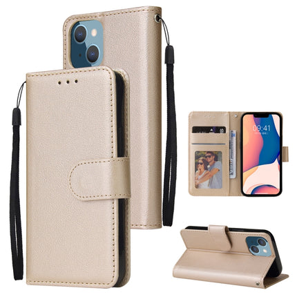 Multifunctional Horizontal Flip Leather Case with Three Card Slot, For iPhone 14, For iPhone 14 Plus, For iPhone 14 Pro