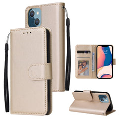 Multifunctional Horizontal Flip Leather Case with Three Card Slot, For iPhone 14, For iPhone 14 Plus, For iPhone 14 Pro, For iPhone 14 Pro Max