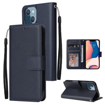 Multifunctional Horizontal Flip Leather Case with Three Card Slot, For iPhone 14, For iPhone 14 Plus, For iPhone 14 Pro
