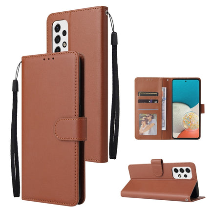 3 Card Slots Multifunctional Leather Phone Case, For Samsung Galaxy A33 5G, For Samsung Galaxy A53 5G, For Samsung Galaxy A73 5G