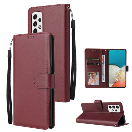 3 Card Slots Multifunctional Leather Phone Case, For Samsung Galaxy A33 5G, For Samsung Galaxy A53 5G, For Samsung Galaxy A73 5G