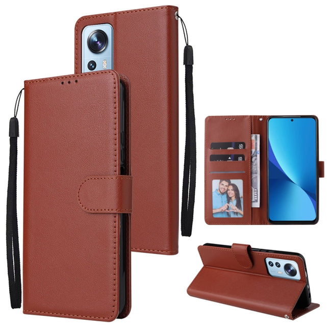 3 Card Slots Multifunctional Leather Phone Case, For Xiaomi 12 Lite, For Xiaomi 12S Ultra