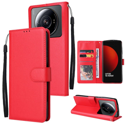 3 Card Slots Multifunctional Leather Phone Case, For Xiaomi 12 Lite, For Xiaomi 12S Ultra
