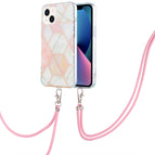 For iPhone 14 / Pink White