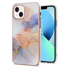 Electroplating Pattern IMD TPU Shockproof Case, For iPhone 14, For iPhone 14 Plus, For iPhone 14 Pro, For iPhone 14 Pro Max