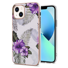 Electroplating Pattern IMD TPU Shockproof Case, For iPhone 14, For iPhone 14 Plus, For iPhone 14 Pro, For iPhone 14 Pro Max