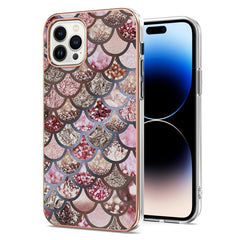 Electroplating Pattern IMD TPU Shockproof Case, For iPhone 14, For iPhone 14 Plus, For iPhone 14 Pro, For iPhone 14 Pro Max