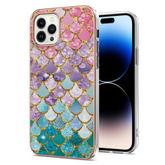 Electroplating Pattern IMD TPU Shockproof Case, For iPhone 14, For iPhone 14 Plus, For iPhone 14 Pro, For iPhone 14 Pro Max