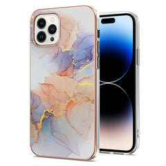 Electroplating Pattern IMD TPU Shockproof Case, For iPhone 14, For iPhone 14 Plus, For iPhone 14 Pro, For iPhone 14 Pro Max