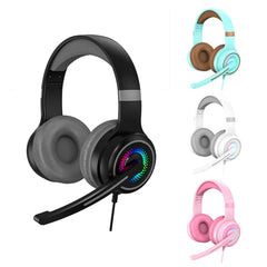 Y20 LED Bass Stereo PC Wired Gaming Headset with Microphone