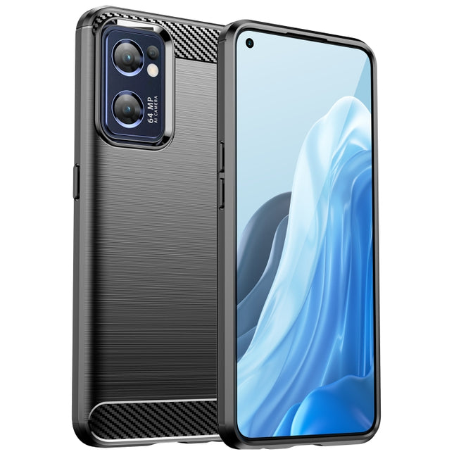 Brushed Texture Carbon Fiber TPU Phone Case, For OPPO Find X5 Lite, For OPPO Reno7 5G, For OPPO F21 Pro, For OPPO Reno7 4G, For OPPO A57 4G, For OPPO A57 5G, For OPPO A77 5G