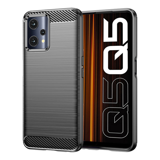Brushed Texture Carbon Fiber TPU Phone Case, For Realme 9 Pro, For Realme Q5, For Realme 9 5G, For Realme 9, For Realme 9 Pro+, For Realme Narzo 50 Pro, For Realme C35