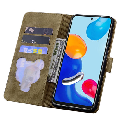Cartoon Sakura Cat Embossed Leather Phone Case, For Xiaomi Redmi Note 11 Pro 4G / 5G, For Xiaomi Poco M4 Pro 4G Global, For Xiaomi Poco M4 Pro 5G Global, For Xiaomi Mi 11 Lite 4G / 5G