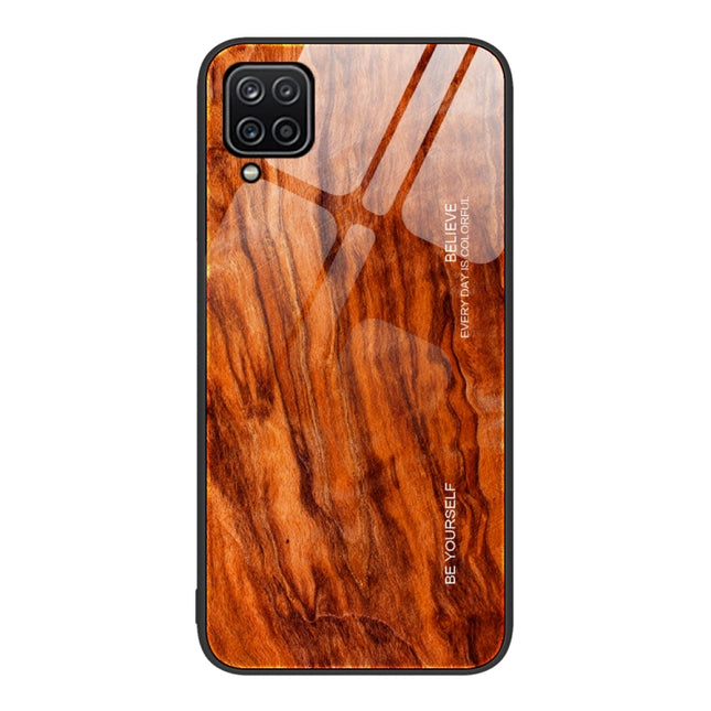 Wood Grain Glass Protective Phone Case, For Samsung Galaxy A12 5G, For Samsung Galaxy A52, For Samsung Galaxy A53, For Samsung Galaxy M32