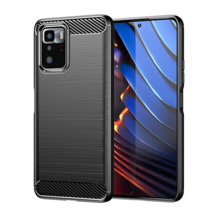 Brushed Texture Carbon Fiber TPU Phone Case, For Xiaomi Poco M3 Pro 5G, For Xiaomi Poco X3 GT, For Xiaomi Poco X4 NFC 5G, For Xiaomi Poco M4 Pro 5G, For Xiaomi Poco F4, For Xiaomi Poco X4 Pro 5G, For Xiaomi Poco M4 Pro
