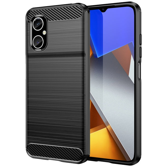 Brushed Texture Carbon Fiber TPU Phone Case, For Xiaomi Poco M4 5G, For Xiaomi Poco X4 GT