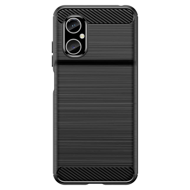 Brushed Texture Carbon Fiber TPU Phone Case, For Xiaomi Poco M4 5G, For Xiaomi Poco X4 GT