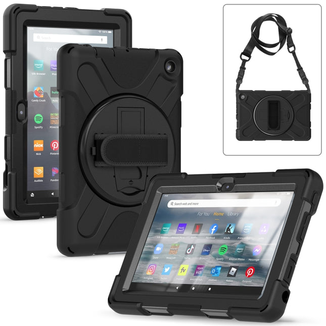 Hard PC Soft Silicone Full Body Tablet Case, For Amazon Kindle Fire 7 2022