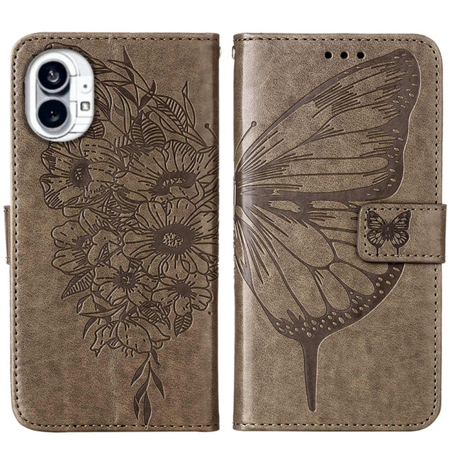 Embossed Butterfly Leather Phone Case, For Nothing Phone 1