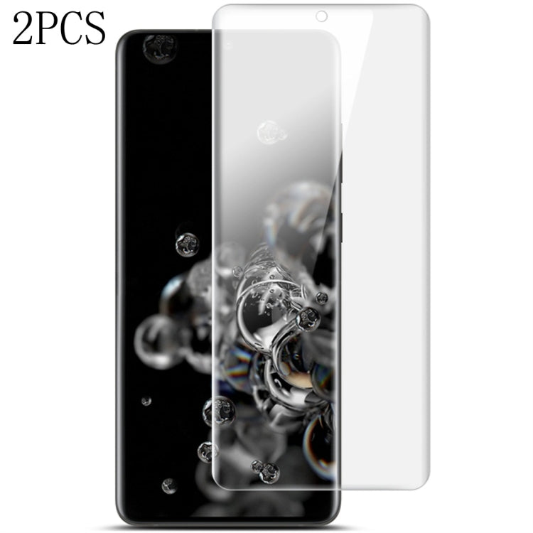 2 PCS IMAK Curved Full Screen Hydrogel Film, for Galaxy S20 5G, for Galaxy S20 Ultra 5G, for Galaxy S20+ 5G, for Galaxy A71