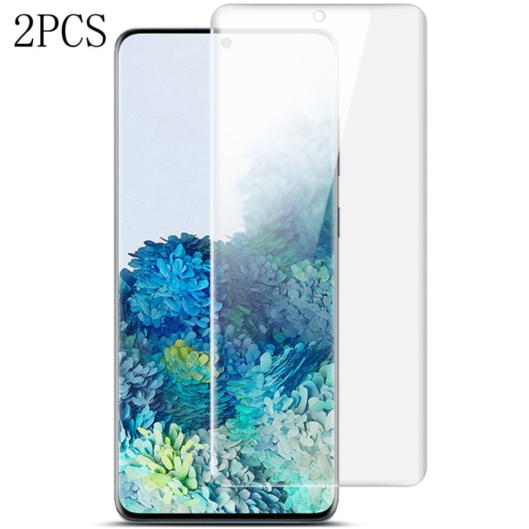 2 PCS IMAK Curved Full Screen Hydrogel Film, for Galaxy S20 5G, for Galaxy S20 Ultra 5G, for Galaxy S20+ 5G, for Galaxy A71