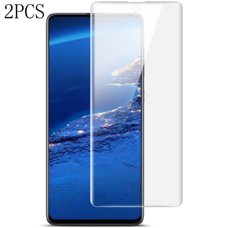 2 PCS IMAK Curved Full Screen Hydrogel Film, for Galaxy S20 5G, for Galaxy S20 Ultra 5G, for Galaxy S20+ 5G, for Galaxy A71