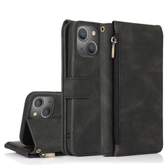 Zipper Wallet Bag Leather Case, For iPhone 14 Pro Max, For iPhone 14 Pro, For iPhone 14, For iPhone 14 Plus