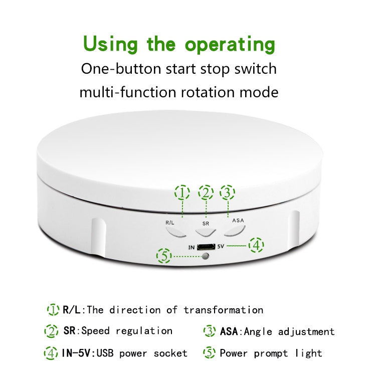 USB Electric Rotating Turntable Display Stand, Load: 10kg