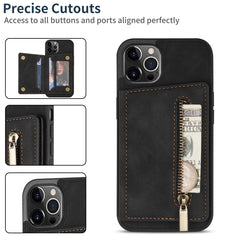 Zipper Card Holder Phone Case, For iPhone 14 Pro Max, For iPhone 14 Pro, For iPhone 14, For iPhone 14 Plus