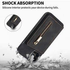 Zipper Card Holder Phone Case, For iPhone 14 Pro Max, For iPhone 14 Pro, For iPhone 14, For iPhone 14 Plus