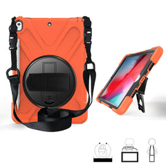 360 Degree Rotation Silicone Protective Cover with Holder & Hand Strap & Long Strap & Pencil Slot, For iPad Mini 5, For iPad Pro 10.5