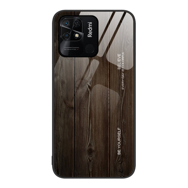 Wood Grain Glass Protective Case, For Xiaomi Redmi 10C, For Xiaomi Redmi K40S, For Xiaomi Redmi K50 Pro, For Xiaomi Redmi K50