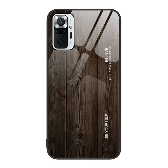 Wood Grain Glass Protective Case, For Xiaomi Redmi Note 10 Pro 4G, For Xiaomi Redmi Note 11 5G/Poco M4 Pro, For Xiaomi Redmi Note 11E, For Xiaomi Redmi Note 11T Pro
