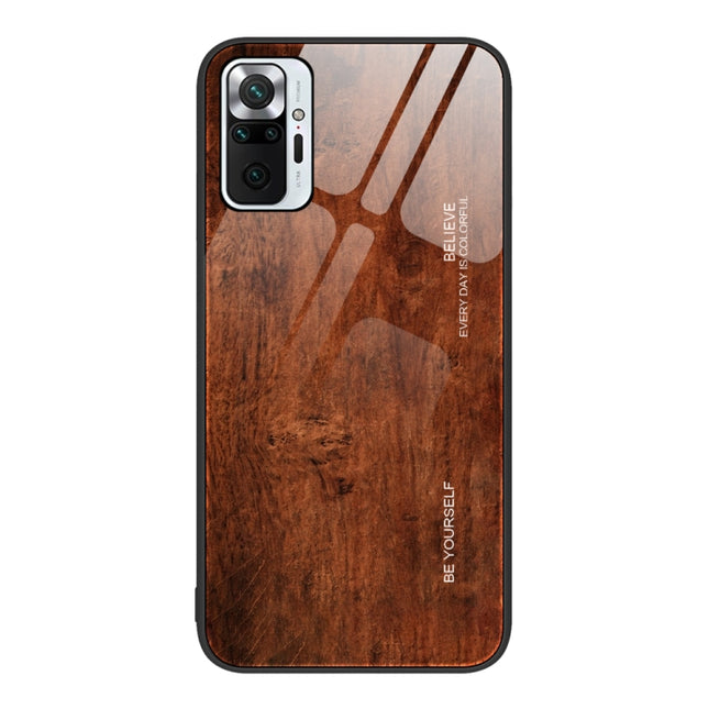 Wood Grain Glass Protective Case, For Xiaomi Redmi Note 10 Pro 4G, For Xiaomi Redmi Note 11 5G/Poco M4 Pro, For Xiaomi Redmi Note 11E, For Xiaomi Redmi Note 11T Pro