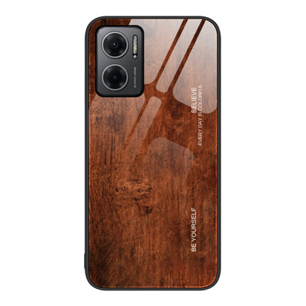 Wood Grain Glass Protective Case, For Xiaomi Redmi Note 10 Pro 4G, For Xiaomi Redmi Note 11 5G/Poco M4 Pro, For Xiaomi Redmi Note 11E, For Xiaomi Redmi Note 11T Pro