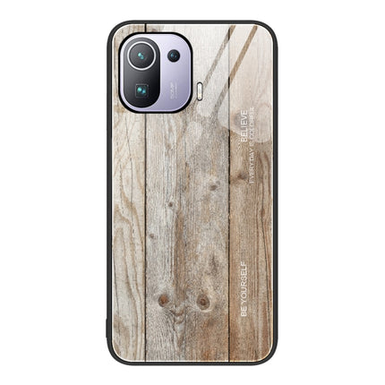 Wood Grain Glass Protective Case, For Xiaomi Mi 11 Pro, For Xiaomi Poco X4 Pro 5G, For Xiaomi Poco M4 Pro 4G, For Xiaomi Mi 11 Ultra
